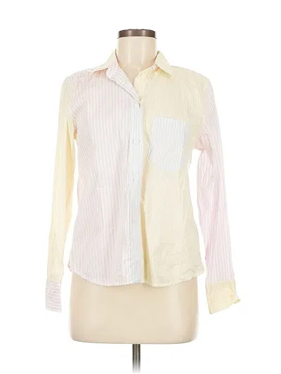 Pre-owned Jcrew Long Sleeve Button Down Shirt In White