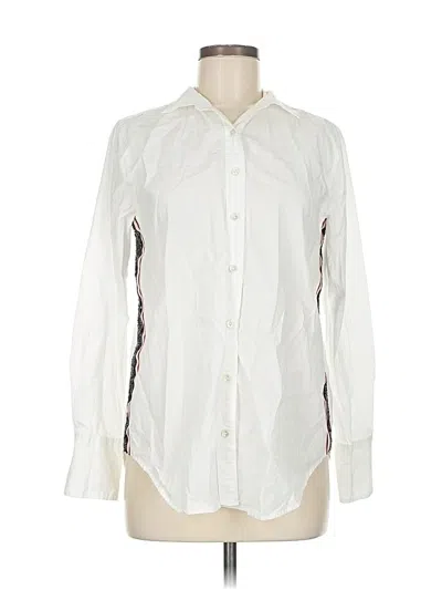 Pre-owned Jcrew Long Sleeve Button Down Shirt In White