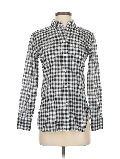 Pre-owned Jcrew Long Sleeve Button Down Shirt In White