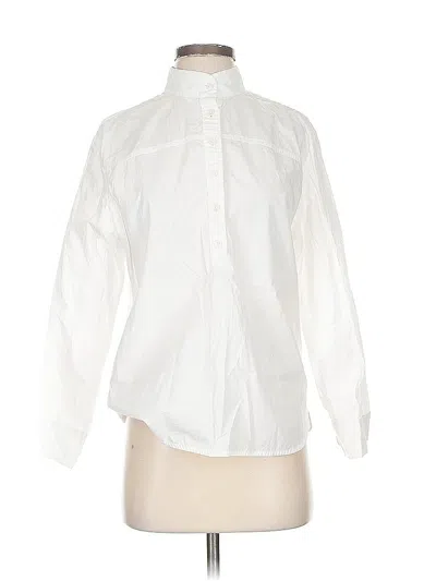 Pre-owned Jcrew Long Sleeve Button Down Shirt In White