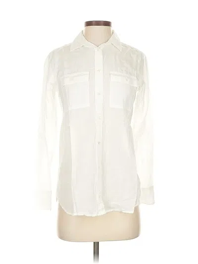 Pre-owned Jcrew Long Sleeve Button Down Shirt In White
