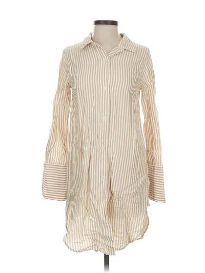 Pre-owned Jcrew Long Sleeve Button Down Shirt In White