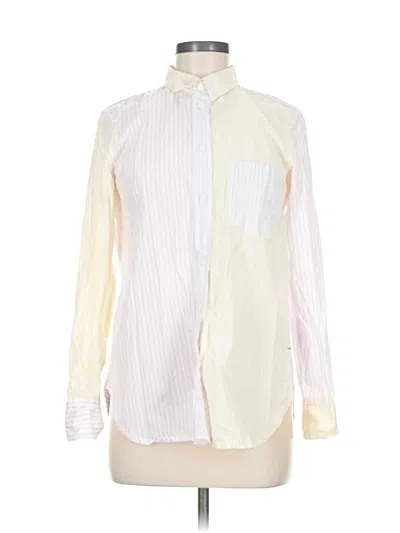 Pre-owned Jcrew Long Sleeve Button Down Shirt In White