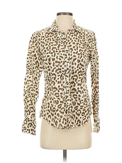 Pre-owned Jcrew Long Sleeve Button Down Shirt In White