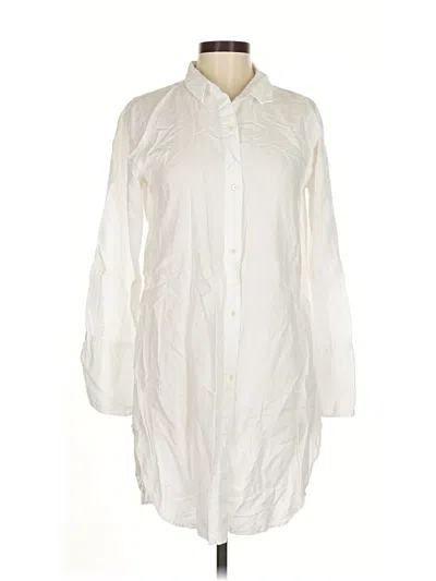 Pre-owned Jcrew Long Sleeve Button Down Shirt In White
