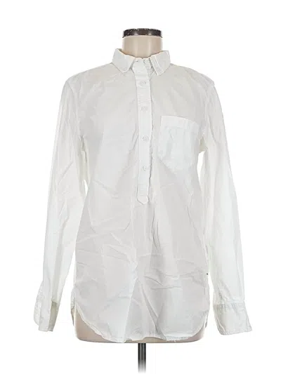 Pre-owned Jcrew Long Sleeve Button Down Shirt In White