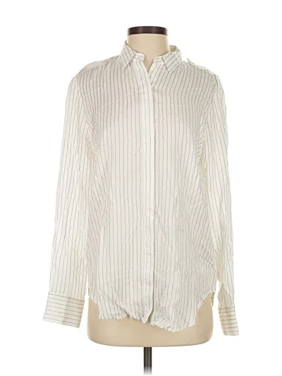 Pre-owned Jcrew Long Sleeve Button Down Shirt In White
