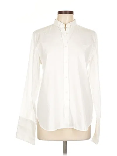 Pre-owned Jcrew Long Sleeve Button Down Shirt In White