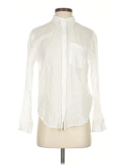 Pre-owned Jcrew Long Sleeve Button Down Shirt In White