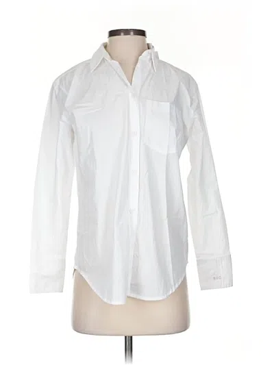 Pre-owned Jcrew Long Sleeve Button Down Shirt In White