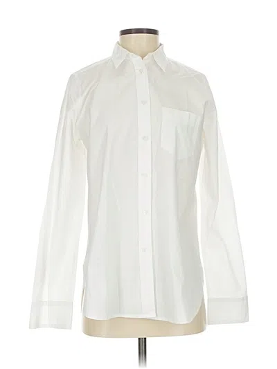 Pre-owned Jcrew Long Sleeve Button Down Shirt In White