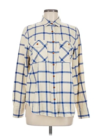 Pre-owned Jcrew Long Sleeve Button Down Shirt In White