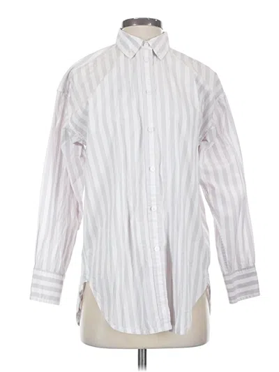 Pre-owned Jcrew Long Sleeve Button Down Shirt In White