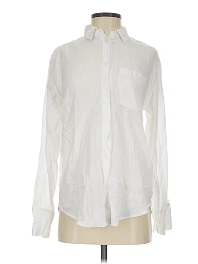Pre-owned Jcrew Long Sleeve Button Down Shirt In White