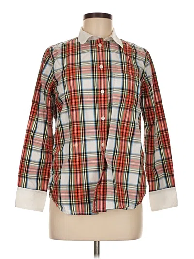 Pre-owned Jcrew Long Sleeve Button Down Shirt In White