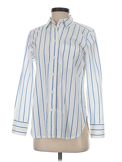 Pre-owned Jcrew Long Sleeve Button Down Shirt In White