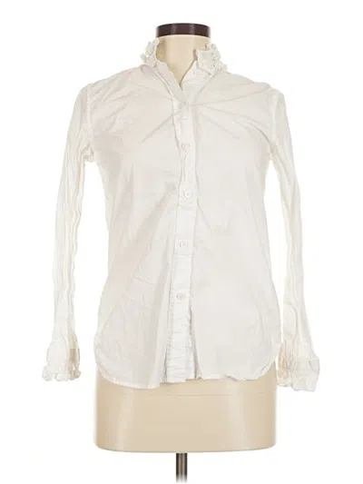 Pre-owned Jcrew Long Sleeve Button Down Shirt In White