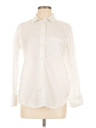 Pre-owned Jcrew Long Sleeve Button Down Shirt In White