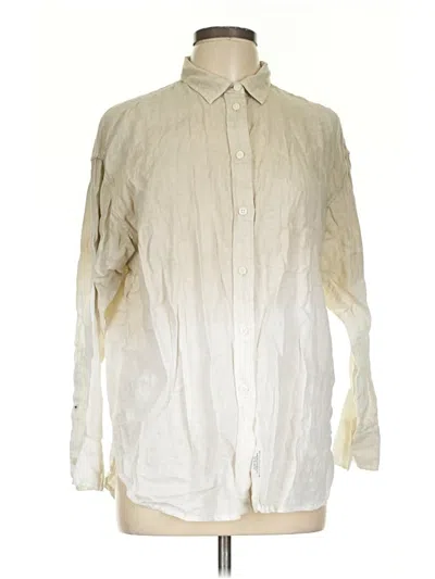 Pre-owned Jcrew Long Sleeve Button Down Shirt In White