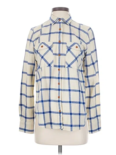 Pre-owned Jcrew Long Sleeve Button Down Shirt In White