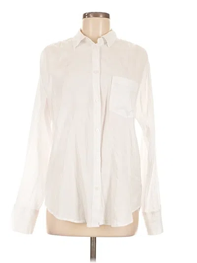 Pre-owned Jcrew Long Sleeve Button Down Shirt In White
