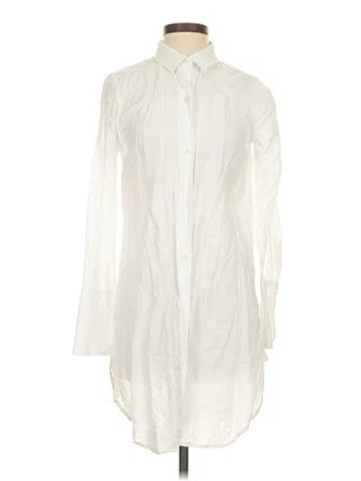 Pre-owned Jcrew Long Sleeve Button Down Shirt In White