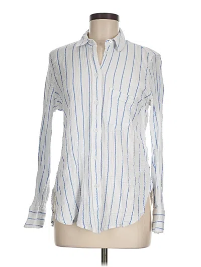 Pre-owned Jcrew Long Sleeve Button Down Shirt In White