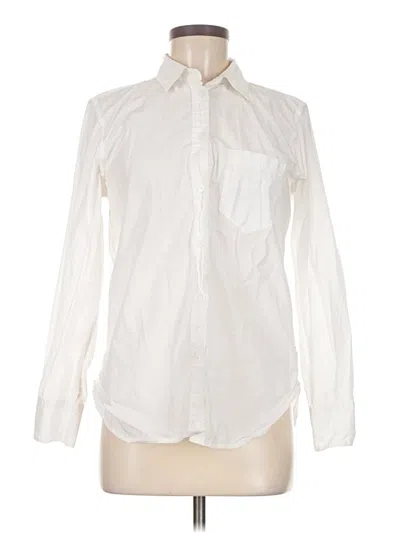 Pre-owned Jcrew Long Sleeve Button Down Shirt In White