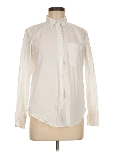 Pre-owned Jcrew Long Sleeve Button Down Shirt In White