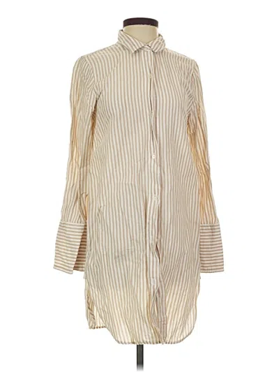 Pre-owned Jcrew Long Sleeve Button Down Shirt In White
