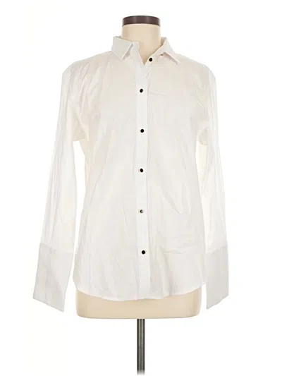 Pre-owned Jcrew Long Sleeve Button Down Shirt In White