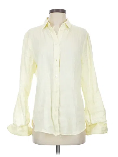 Pre-owned Jcrew Long Sleeve Button Down Shirt In White