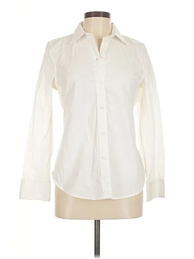 Pre-owned Jcrew Long Sleeve Button Down Shirt In White