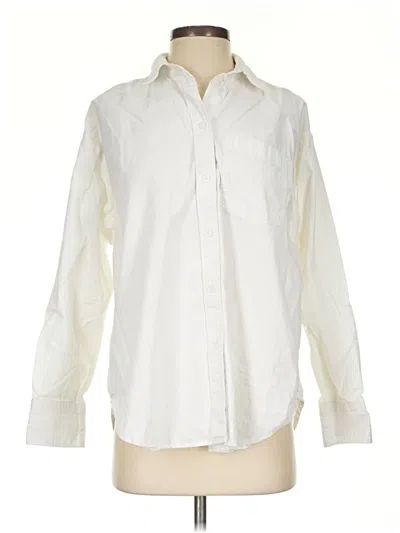 Pre-owned Jcrew Long Sleeve Button Down Shirt In White