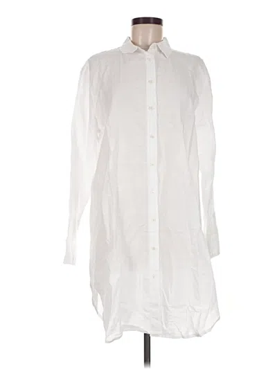 Pre-owned Jcrew Long Sleeve Button Down Shirt In White