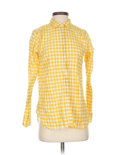 Pre-owned Jcrew Long Sleeve Button Down Shirt In Yellow
