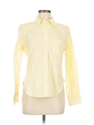 Pre-owned Jcrew Long Sleeve Button Down Shirt In Yellow