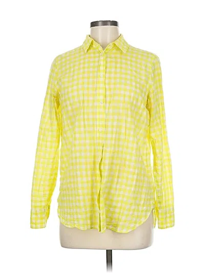 Pre-owned Jcrew Long Sleeve Button Down Shirt In Yellow