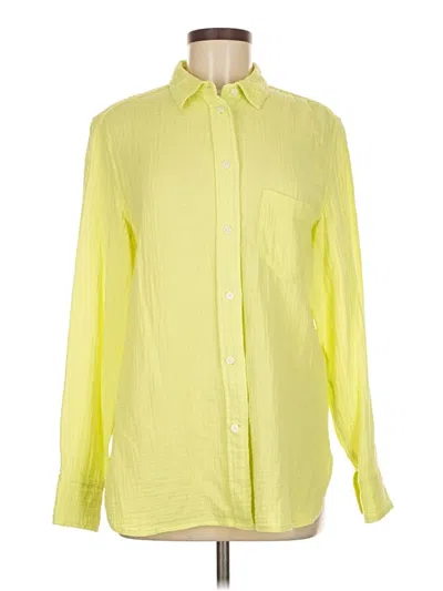 Pre-owned Jcrew Long Sleeve Button Down Shirt In Yellow