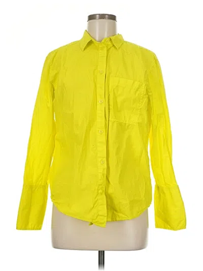 Pre-owned Jcrew Long Sleeve Button Down Shirt In Yellow