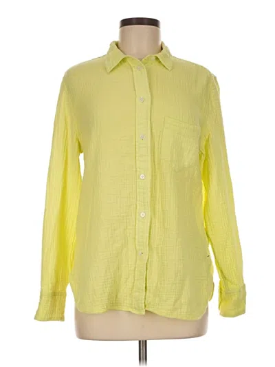 Pre-owned Jcrew Long Sleeve Button Down Shirt In Yellow