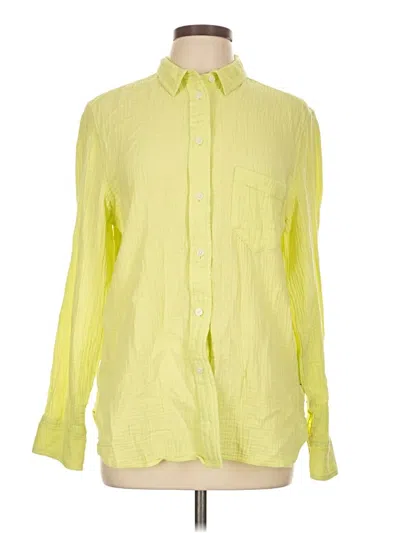 Pre-owned Jcrew Long Sleeve Button Down Shirt In Yellow