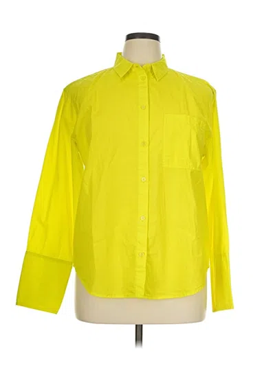 Pre-owned Jcrew Long Sleeve Button Down Shirt In Yellow