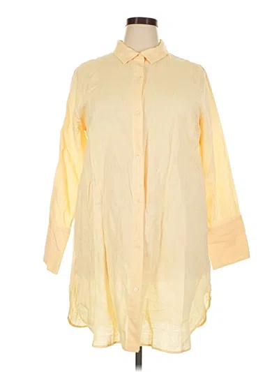 Pre-owned Jcrew Long Sleeve Button Down Shirt In Yellow