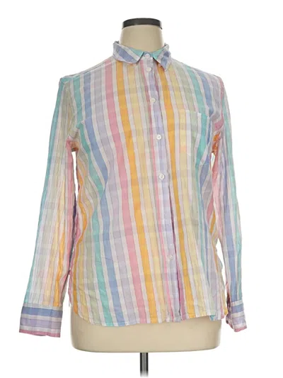 Pre-owned Jcrew Long Sleeve Button Down Shirt In Yellow