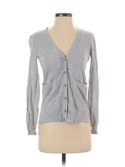 Pre-owned Jcrew Long Sleeve Henley Shirt In Gray