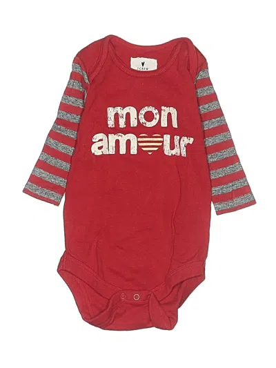 Pre-owned Jcrew Babies' Long Sleeve Onesie In Red
