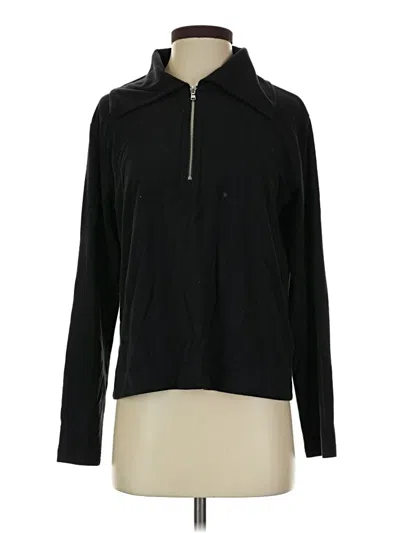 Pre-owned Jcrew Long Sleeve Polo Shirt In Black