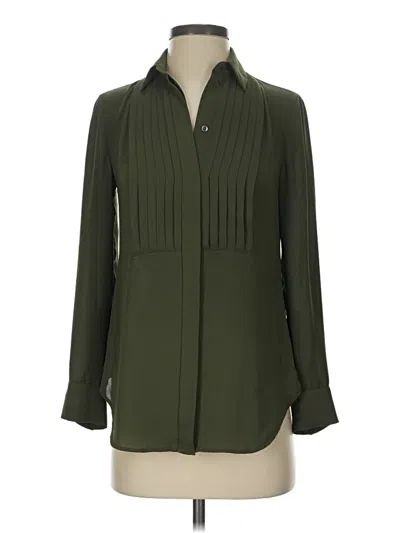 Pre-owned Jcrew Long Sleeve Polo Shirt In Green
