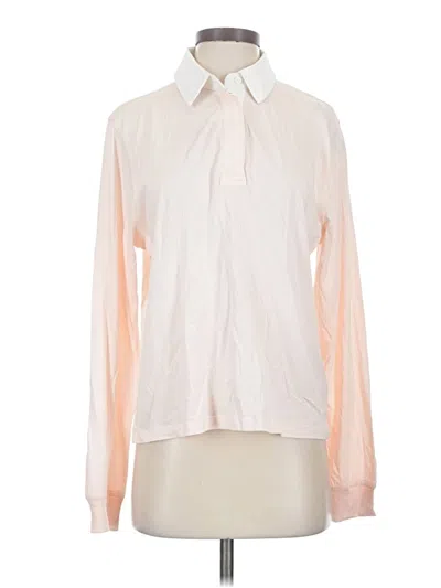 Jcrew Long Sleeve Polo Shirt In Ivory